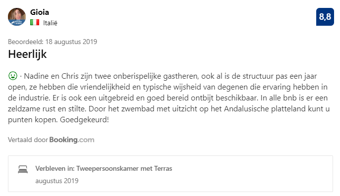recensie-Gioia-nl-vertaling